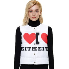 I Love Keith Women s Short Button Up Puffer Vest by ilovewhateva