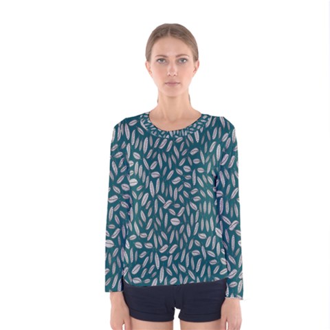 Leaves-012 Women s Long Sleeve Tee by nateshop