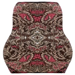 Pink Brown Liquify Repeats Iii Car Seat Back Cushion  by kaleidomarblingart