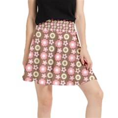 Cute Floral Pattern Waistband Skirt by GardenOfOphir