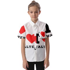 I Love Walter Kids  Short Sleeve Shirt by ilovewhateva