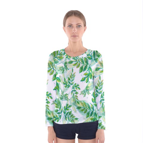 Leaves-37 Women s Long Sleeve Tee by nateshop