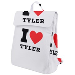 I Love Tyler Flap Top Backpack by ilovewhateva