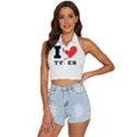 I love tyler Backless Halter Cami Shirt View1