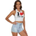 I love tyler Backless Halter Cami Shirt View3