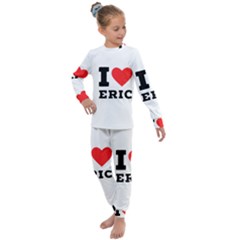 I Love Eric Kids  Long Sleeve Set  by ilovewhateva