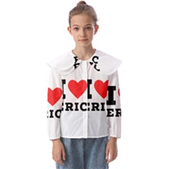 I Love Eric Kids  Peter Pan Collar Blouse by ilovewhateva