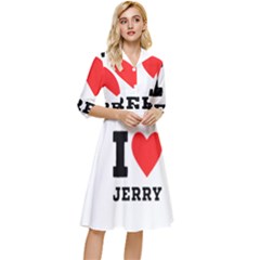 I Love Jerry Classy Knee Length Dress by ilovewhateva