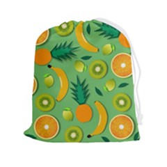 Fruit Tropical Pattern Design Art Drawstring Pouch (2xl) by danenraven