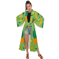 Fruit Tropical Pattern Design Art Maxi Kimono by danenraven