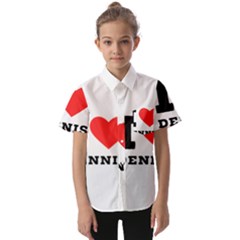 I Love Dennis Kids  Short Sleeve Shirt by ilovewhateva