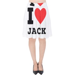 I Love Jack Velvet High Waist Skirt by ilovewhateva