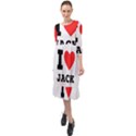 I love jack Ruffle End Midi Chiffon Dress View1