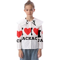 I Love Jack Kids  Peter Pan Collar Blouse by ilovewhateva