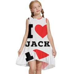 I Love Jack Kids  Frill Swing Dress by ilovewhateva