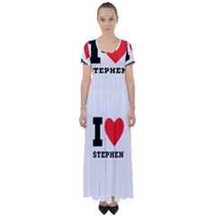 I Love Stephen High Waist Short Sleeve Maxi Dress by ilovewhateva