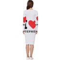 I love stephen Long Sleeve V-Neck Bodycon Dress  View4