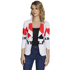 I Love Larry Women s One-button 3/4 Sleeve Short Jacket by ilovewhateva