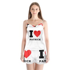 I Love Patrick  Satin Pajamas Set by ilovewhateva