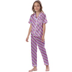 Background-102 Kids  Satin Short Sleeve Pajamas Set by nateshop