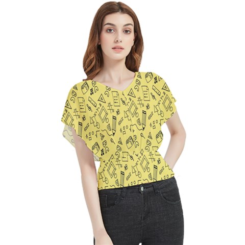 Back-to-school Butterfly Chiffon Blouse by nateshop