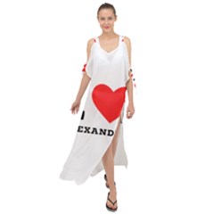 I Love Alexander Maxi Chiffon Cover Up Dress by ilovewhateva