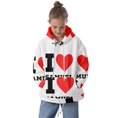 I Love Samuel Kids  Oversized Hoodie by ilovewhateva