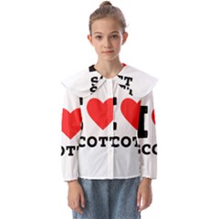 I Love Scott Kids  Peter Pan Collar Blouse by ilovewhateva