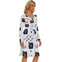 Cute-cutes Long Sleeve Dress With Pocket View3