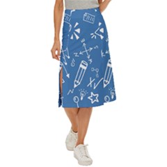 Education Midi Panel Skirt by nateshop