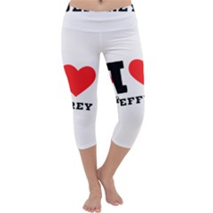 I Love Jeffrey Capri Yoga Leggings by ilovewhateva