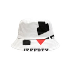 I Love Jeffrey Inside Out Bucket Hat (kids) by ilovewhateva