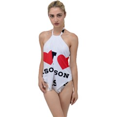 I Love Jason Go With The Flow One Piece Swimsuit by ilovewhateva