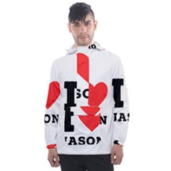 I Love Jason Men s Front Pocket Pullover Windbreaker by ilovewhateva