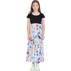 Medical Kids  Flared Maxi Skirt by SychEva