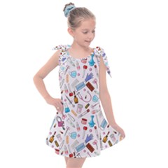 Medical Kids  Tie Up Tunic Dress by SychEva