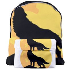 Wolf Wild Animal Night Moon Giant Full Print Backpack by Semog4