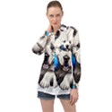 Dog Animal Pet Puppy Pooch Long Sleeve Satin Shirt View1