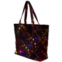 Abstract Light Star Design Laser Light Emitting Diode Zip Up Canvas Bag View1