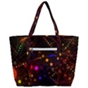 Abstract Light Star Design Laser Light Emitting Diode Zip Up Canvas Bag View3