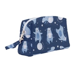 Bear Pattern Patterns Planet Animals Wristlet Pouch Bag (medium) by Semog4