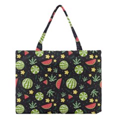 Watermelon Berries Patterns Pattern Medium Tote Bag by Semog4