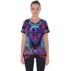 Gamer Life Cut Out Side Drop Tee by minxprints