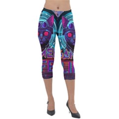 Gamer Life Lightweight Velour Capri Leggings  by minxprints