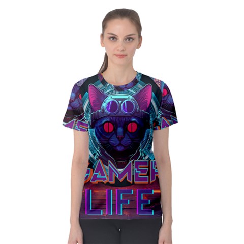 Gamer Life Women s Sport Mesh Tee by minxprints