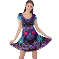 Gamer Life Cap Sleeve Dress by minxprints