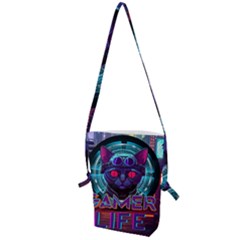 Gamer Life Folding Shoulder Bag by minxprints