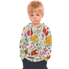 Colorful Flowers Pattern Abstract Patterns Floral Patterns Kids  Overhead Hoodie by Semog4