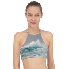 Big Storm Wave Racer Front Bikini Top by Semog4