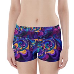 Colorful Waves Abstract Waves Curves Art Abstract Material Material Design Boyleg Bikini Wrap Bottoms by Semog4